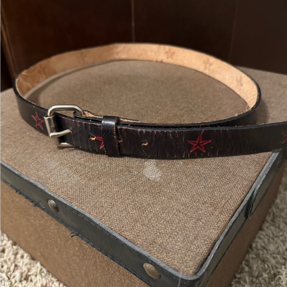 Black Belt with Red Star Accents - Picture 2 of 2
